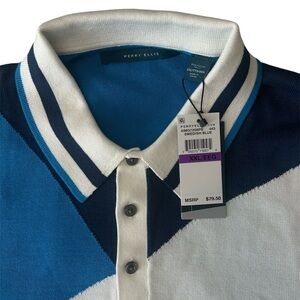 NWT PERRY ELLIS WOVEN SHORT SLEEVE SHIRT